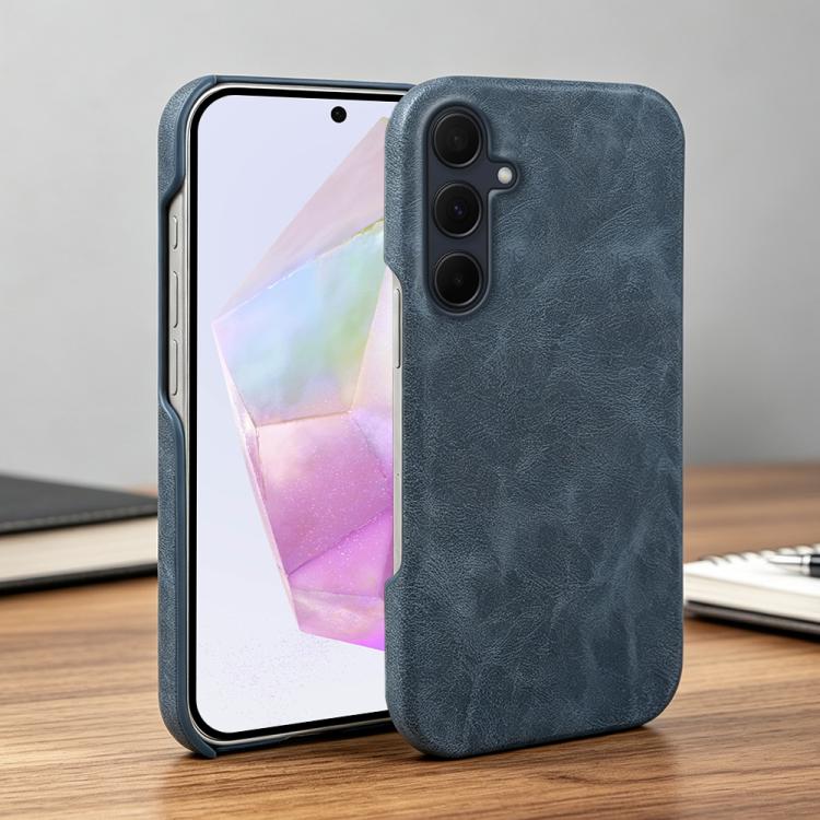 For Galaxy A35 5G Retro-skin Magnetic Vegan Leather Back Phone Case