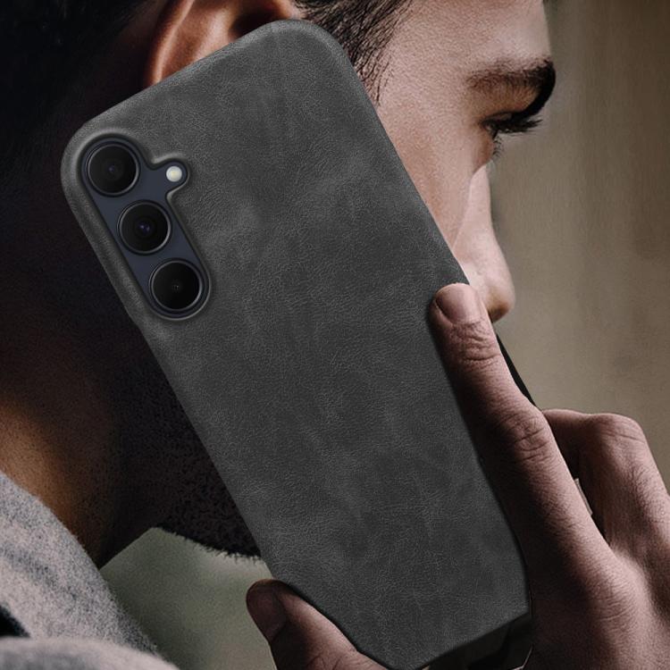 For Galaxy A35 5G Retro-skin Magnetic Vegan Leather Back Phone Case