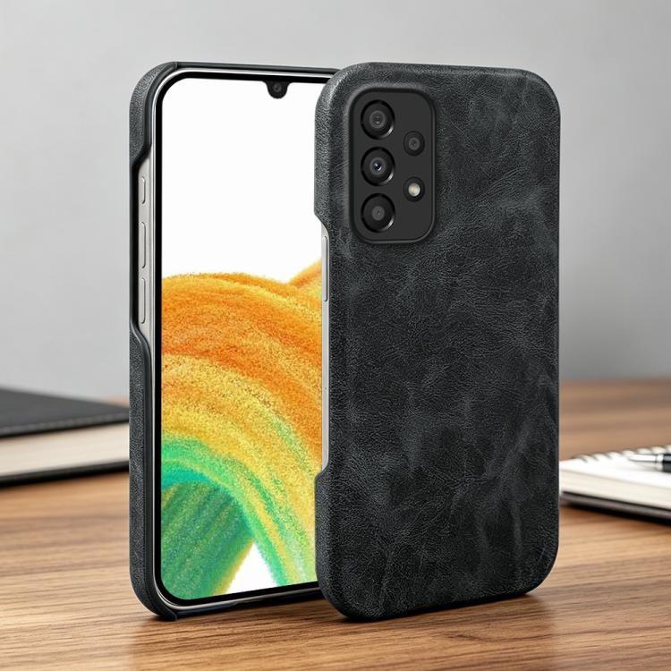 For Galaxy A33 5G Retro-skin Magnetic Vegan Leather Back Phone Case