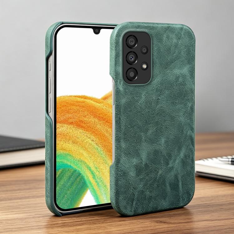 For Galaxy A33 5G Retro-skin Magnetic Vegan Leather Back Phone Case