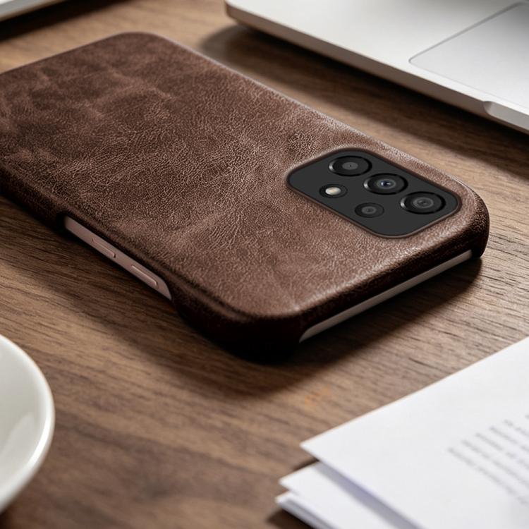 For Galaxy A33 5G Retro-skin Magnetic Vegan Leather Back Phone Case