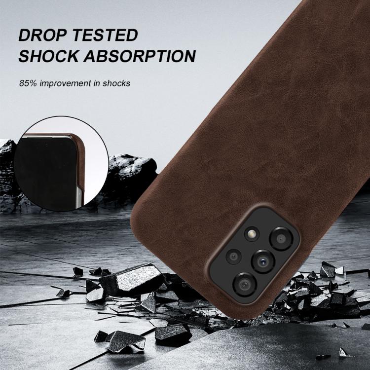 For Galaxy A33 5G Retro-skin Magnetic Vegan Leather Back Phone Case