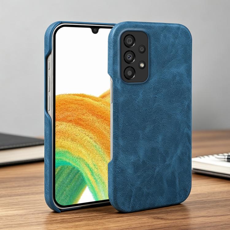 For Galaxy A33 5G Retro-skin Magnetic Vegan Leather Back Phone Case