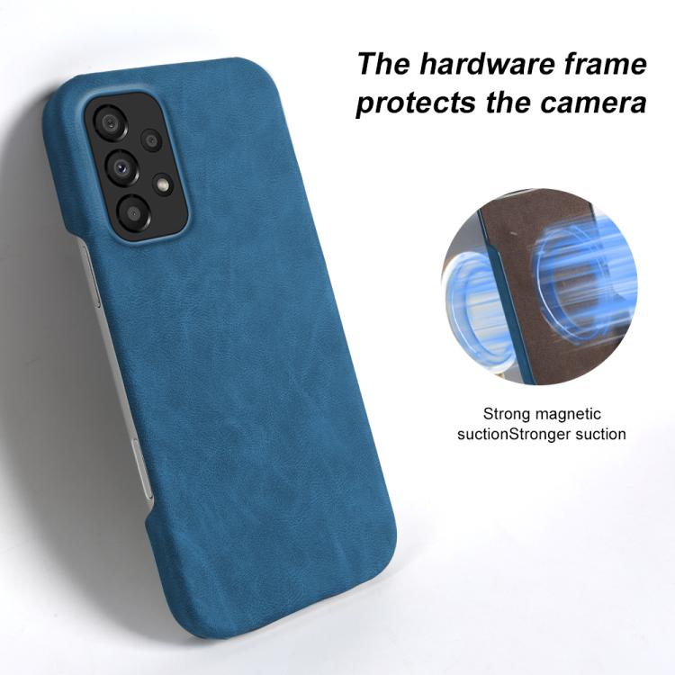 For Galaxy A33 5G Retro-skin Magnetic Vegan Leather Back Phone Case