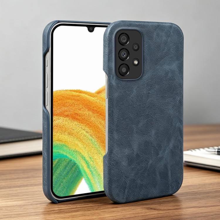 For Galaxy A33 5G Retro-skin Magnetic Vegan Leather Back Phone Case