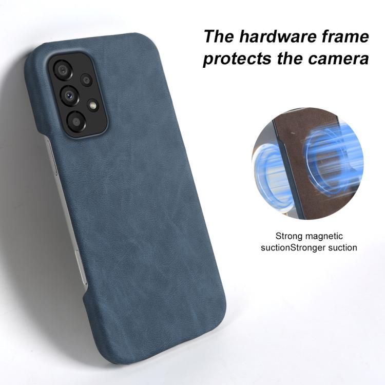 For Galaxy A33 5G Retro-skin Magnetic Vegan Leather Back Phone Case