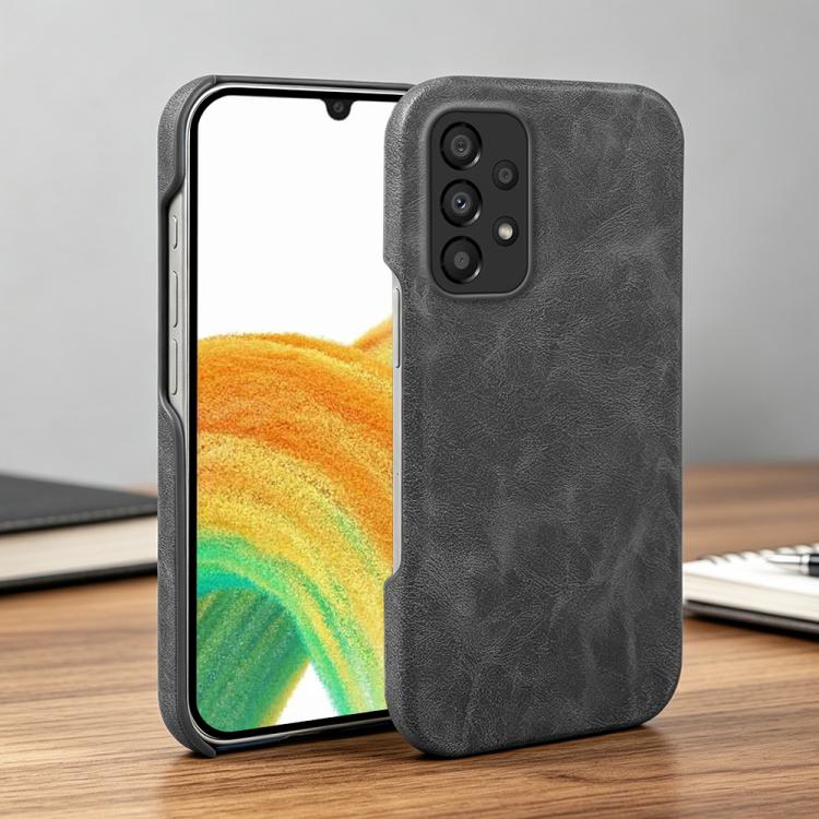 For Galaxy A33 5G Retro-skin Magnetic Vegan Leather Back Phone Case