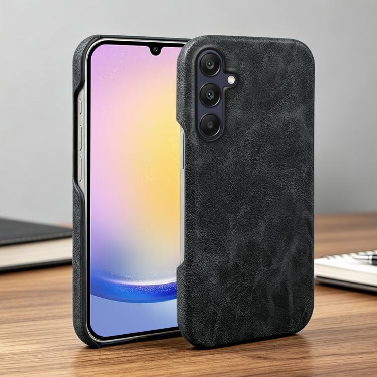 For Galaxy A25 5G Global Retro-skin Magnetic Vegan Leather Back Phone Case