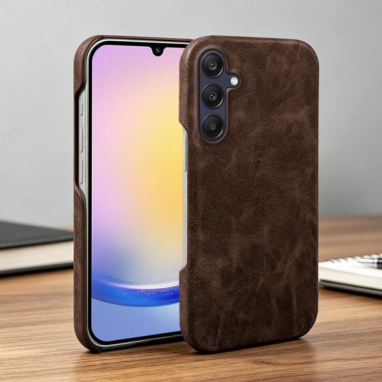For Galaxy A25 5G Global Retro-skin Magnetic Vegan Leather Back Phone Case