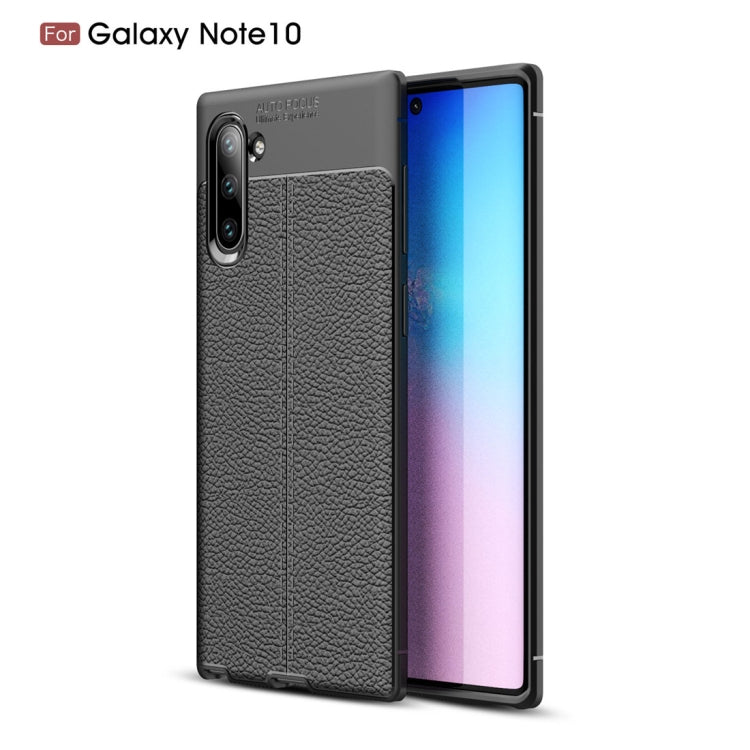 Litchi Texture TPU Shockproof Case for Galaxy Note10