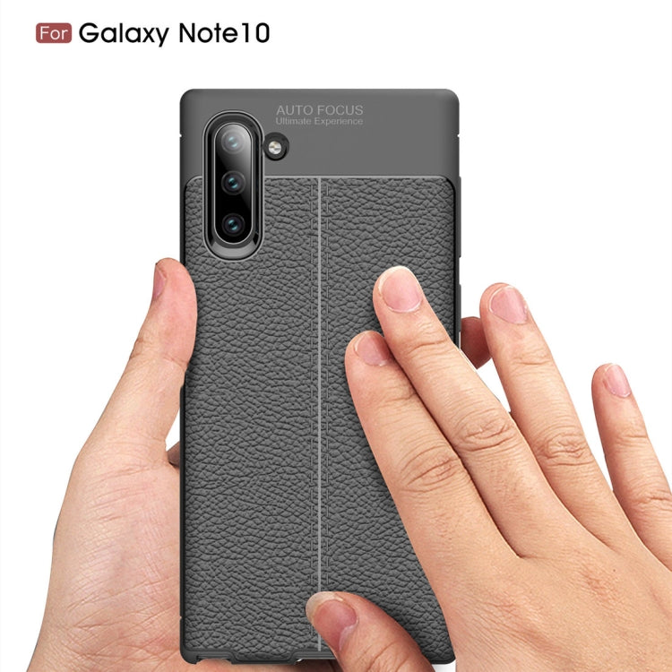 Litchi Texture TPU Shockproof Case for Galaxy Note10