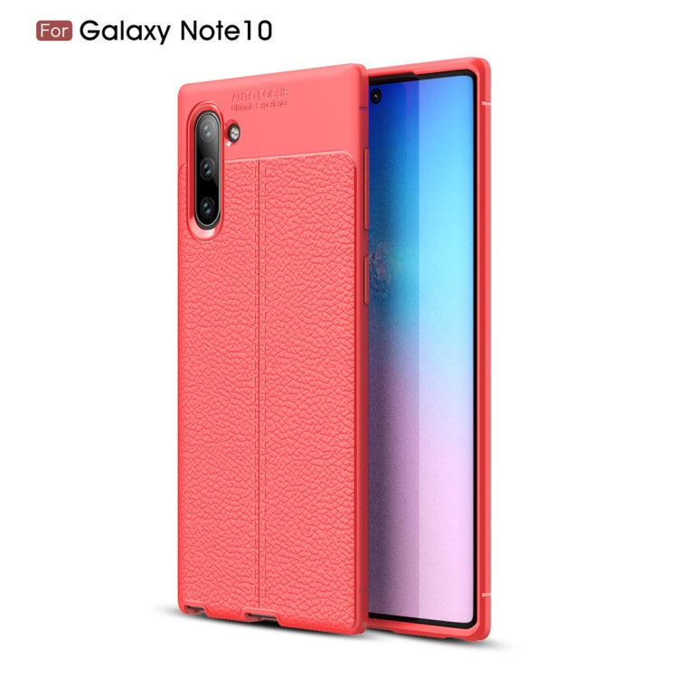 Litchi Texture TPU Shockproof Case for Galaxy Note10