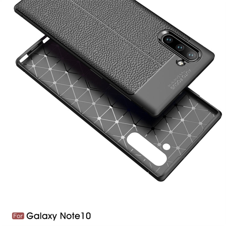 Litchi Texture TPU Shockproof Case for Galaxy Note10