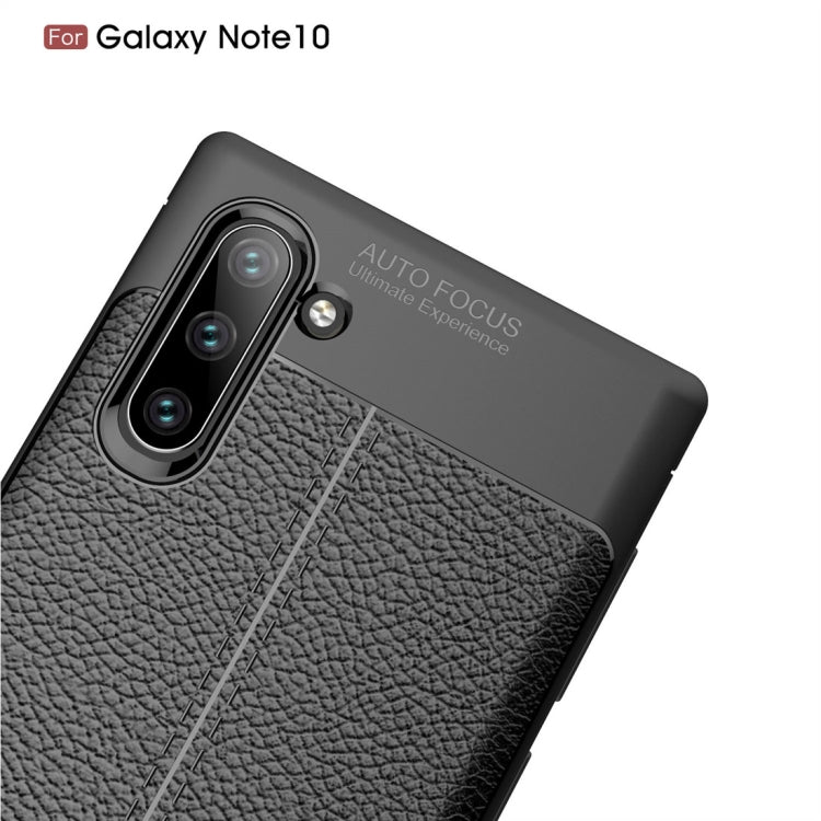 Litchi Texture TPU Shockproof Case for Galaxy Note10