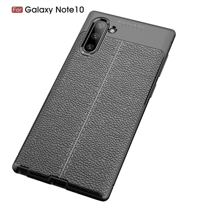 Litchi Texture TPU Shockproof Case for Galaxy Note10