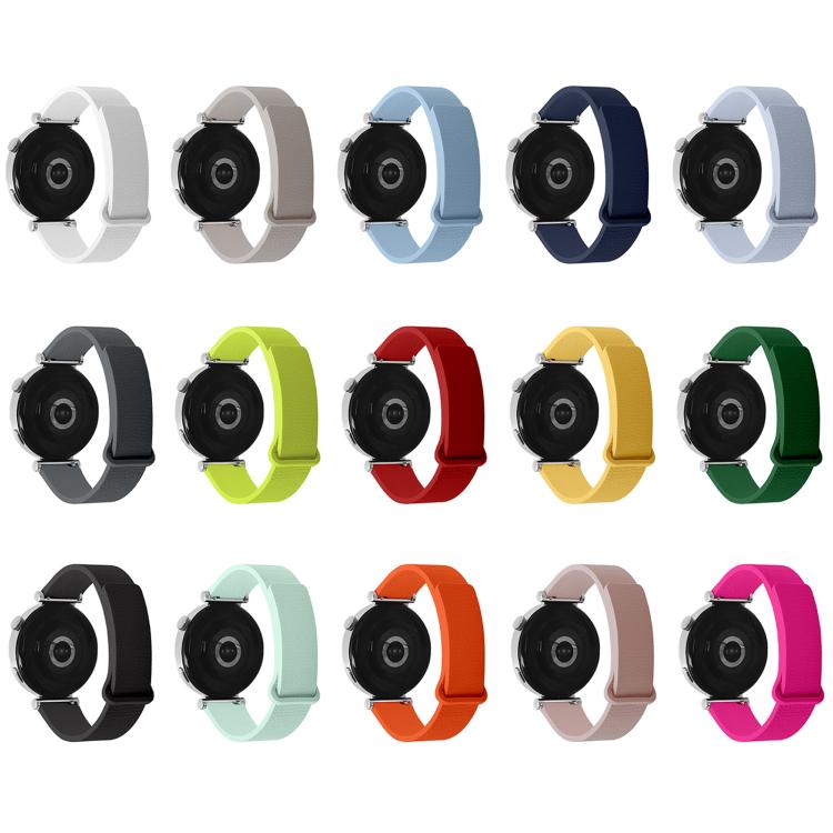 20mm Lychee Pattern Magnetic Loop Silicone Watch Band