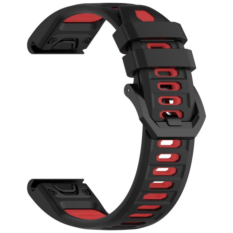 For Garmin 26mm Armor-Type Dual Color Silicone Sports Watch Band