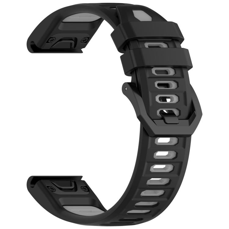 For Garmin 26mm Armor-Type Dual Color Silicone Sports Watch Band