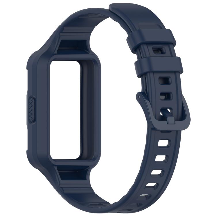 For Huawei Band 11 / 11 NFC Integrated Armor Solid Color Silicone Watch Band