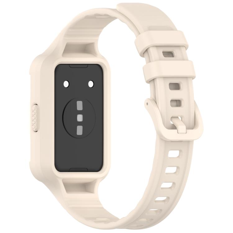 For Huawei Band 11 / 11 NFC Integrated Armor Solid Color Silicone Watch Band