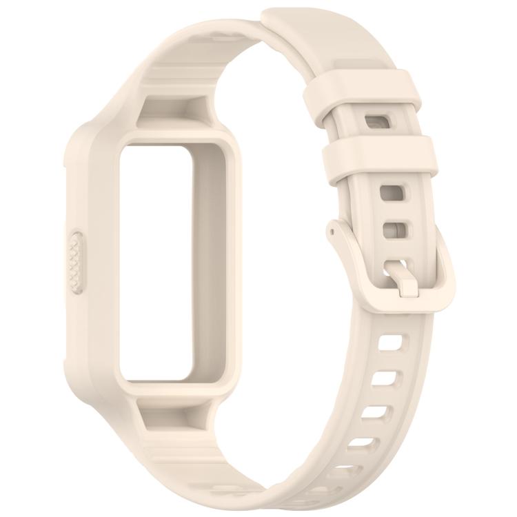For Huawei Band 11 / 11 NFC Integrated Armor Solid Color Silicone Watch Band