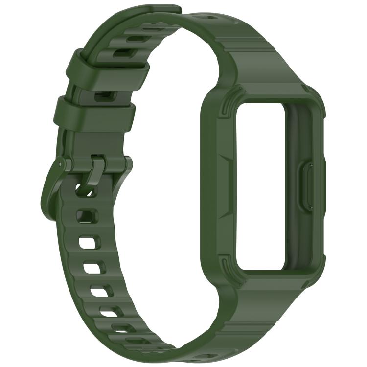 For Huawei Band 11 Pro / 11 Pro NFC Integrated Armor Solid Color Silicone Watch Band