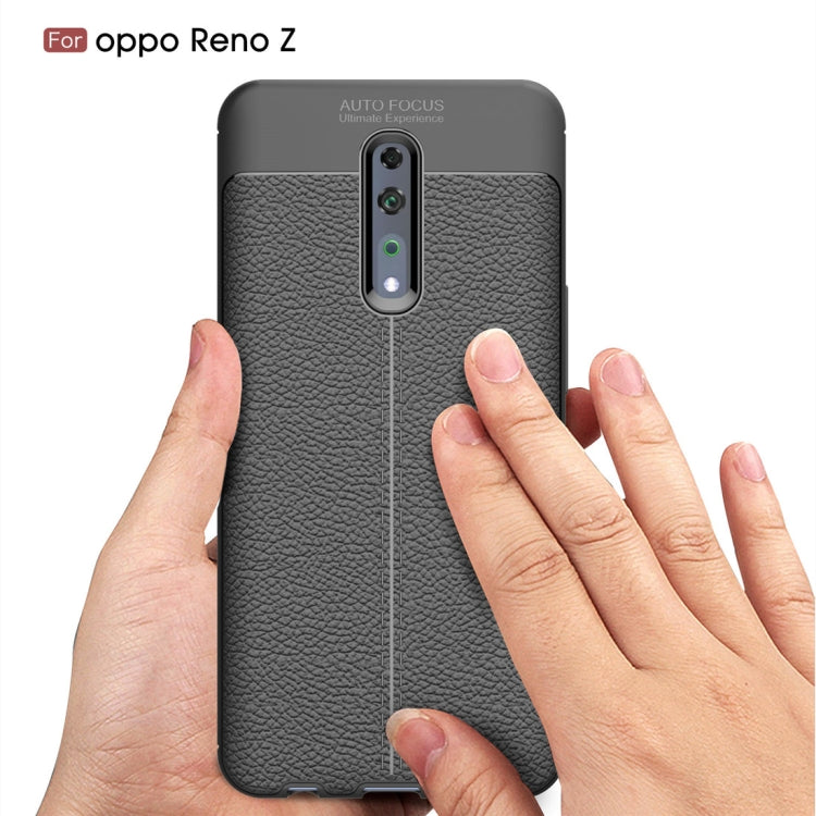 Litchi Texture TPU Shockproof Case for OPPO Reno Z
