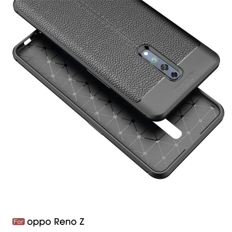 Litchi Texture TPU Shockproof Case for OPPO Reno Z