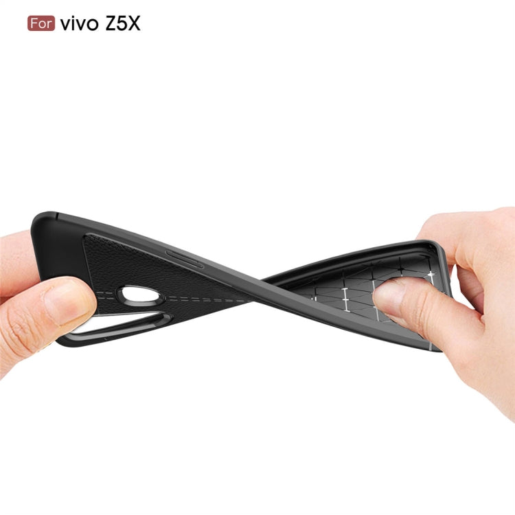Litchi Texture TPU Shockproof Case for VIVO Z5X