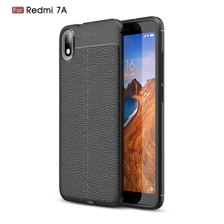 Litchi Texture TPU Shockproof Case for Xiamo Redmi 7A