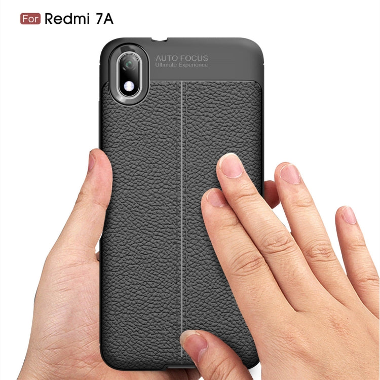 Litchi Texture TPU Shockproof Case for Xiamo Redmi 7A