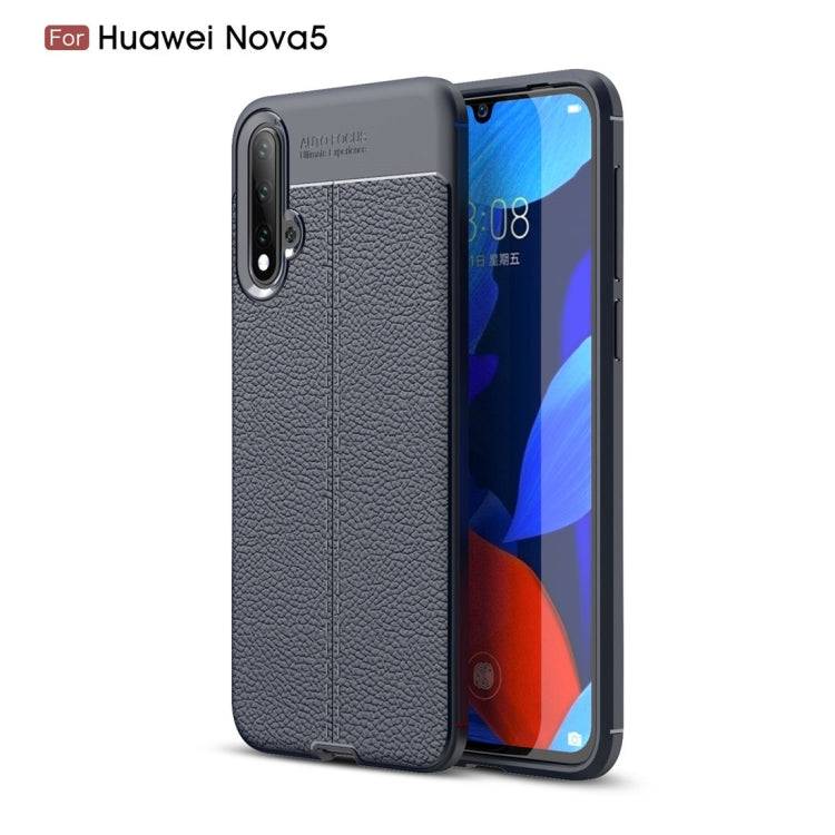 Litchi Texture TPU Shockproof Case for Huawei Nova 5