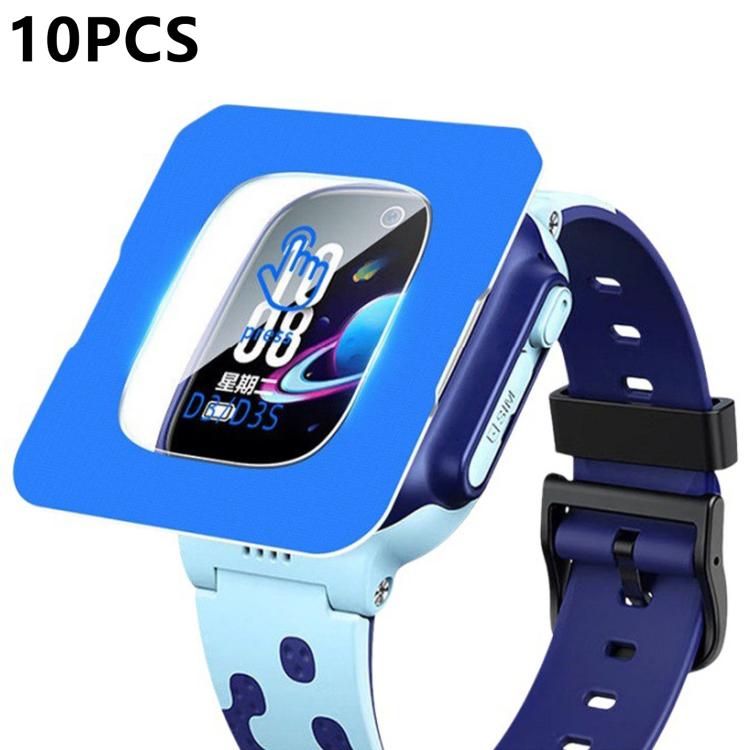 For Imoo Watch Phone D3 / D3S 10pcs Full-Screen Anti-Fingerprint HD Positioning Easy Installation Watch Tempered Glass Film