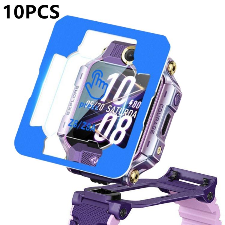 For Imoo Watch Phone Z8 / Z8A 10pcs Full-Screen Anti-Fingerprint HD Positioning Easy Installation Watch Tempered Glass Film