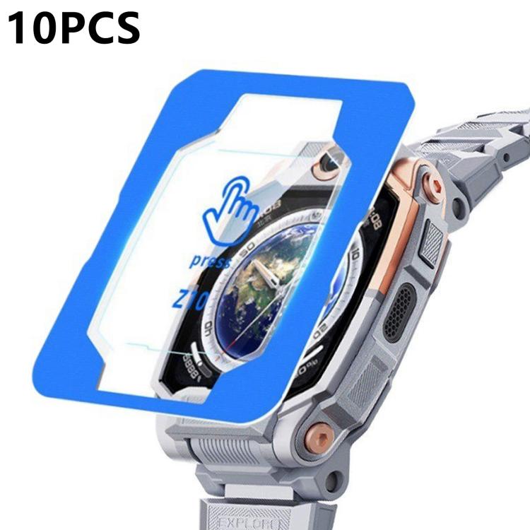 For Imoo Watch Phone Z10 / Z10 Junior Edition 10pcs Full-Screen Anti-Fingerprint HD Positioning Easy Installation Watch Tempered Glass Film