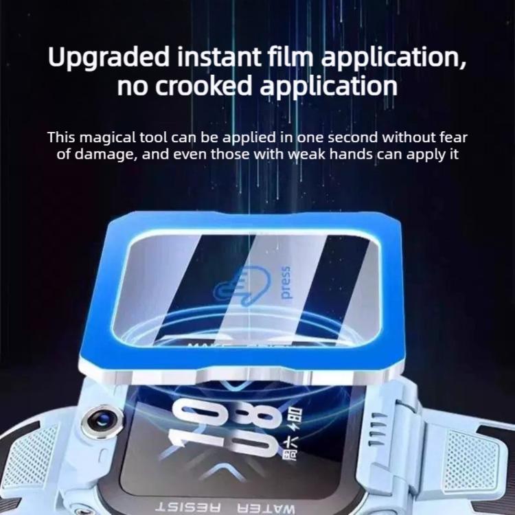 For Imoo Watch Phone D3 / D3S 10pcs Full-Screen Anti-Fingerprint HD Positioning Easy Installation Watch Tempered Glass Film