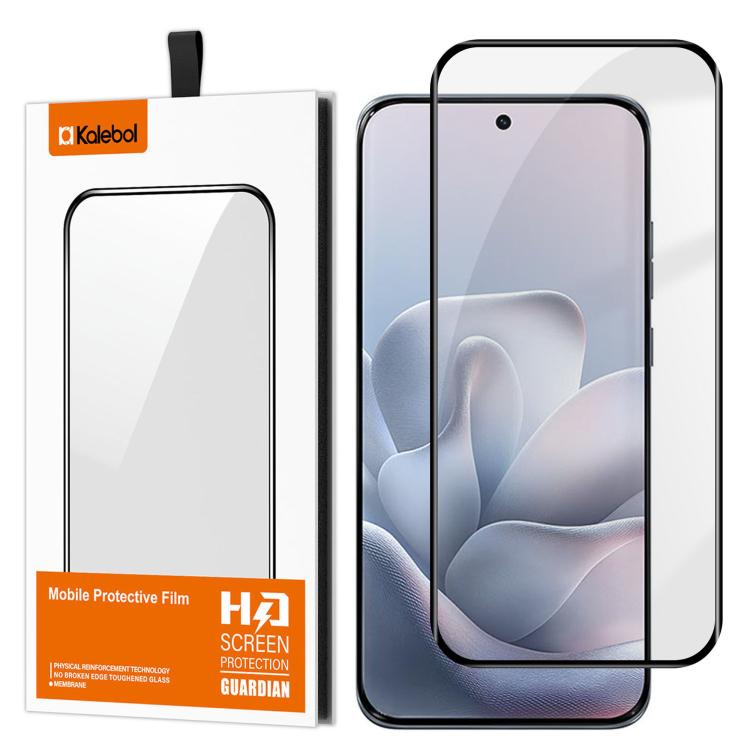 For Motorola Edge 70 Fusion 5G Kalebol Curved Full Glue High-Aluminum Full-Coverage Anti-Fingerprint Screen-Printed HD Tempered Glass Film
