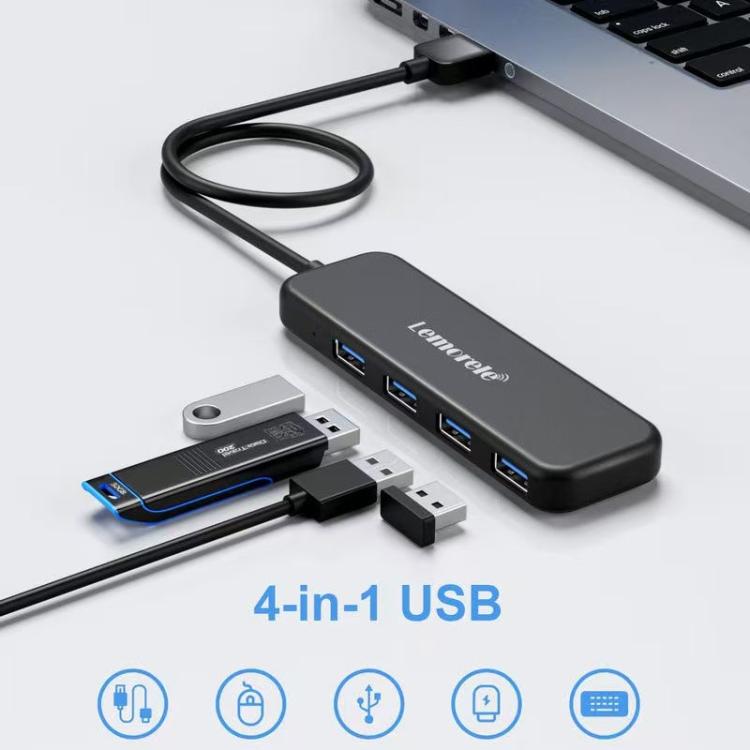 Lemorele TC55 4-In-1 Type-C Hub HDMI-compatible 100W PD Adapter