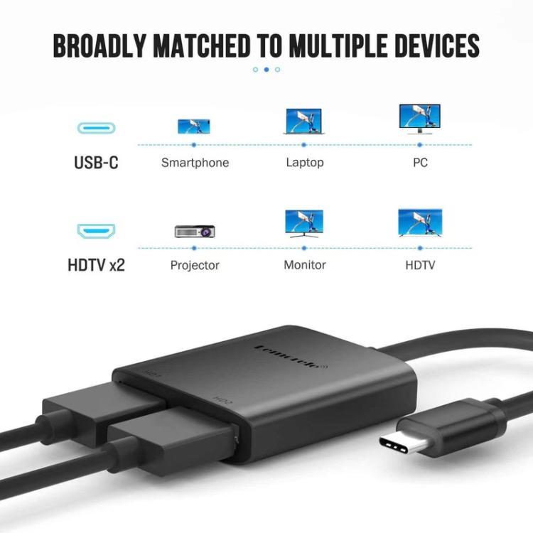 Lemorele TC21 Type-C Hub Multi-port Expansion High Speed Data Portable Adapter