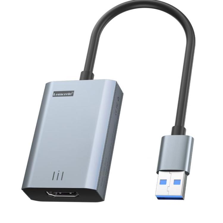 Lemorele LC06 Plus USB to HDMI Adapter Laptop Screen Mirroring for Monitor Projector