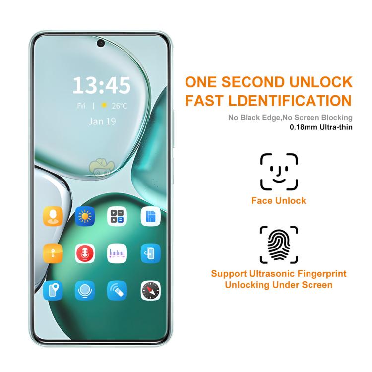 For Honor GT Pro 2pcs ENKAY 0.18mm High Aluminum-silicon Tempered Glass Film, Support Ultrasonic Fingerprint Unclock