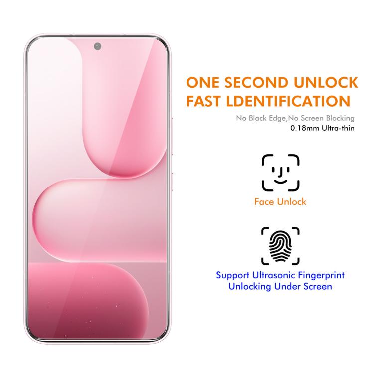 For Honor 600 Global 2pcs ENKAY 0.18mm High Aluminum-silicon Tempered Glass Film, Support Ultrasonic Fingerprint Unclock