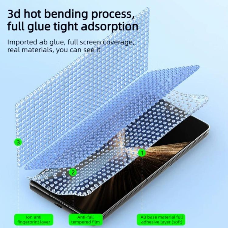 For iPhone 17 Pro 3D Curved Full Glue Full-Screen Easy Install Box Dust-Free Anti-Fingerprint Tempered Glass Film