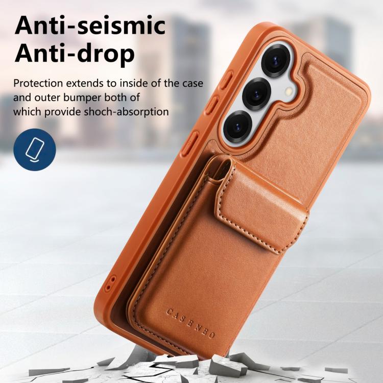 For Galaxy S26+ 5G CaseNeo Retro Multi-Card Bag Magnetic Back Phone Case