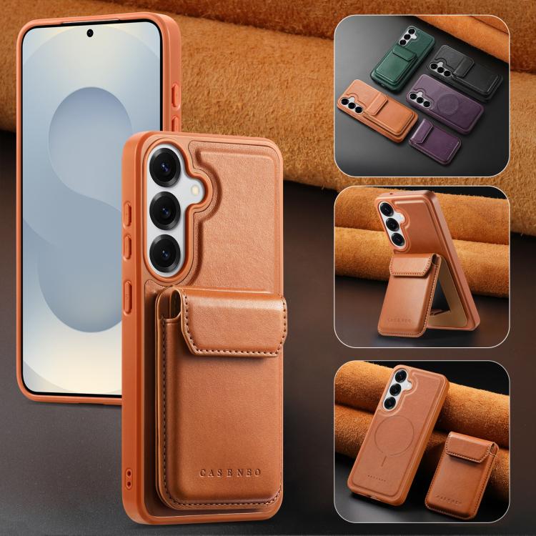 For Galaxy S26+ 5G CaseNeo Retro Multi-Card Bag Magnetic Back Phone Case