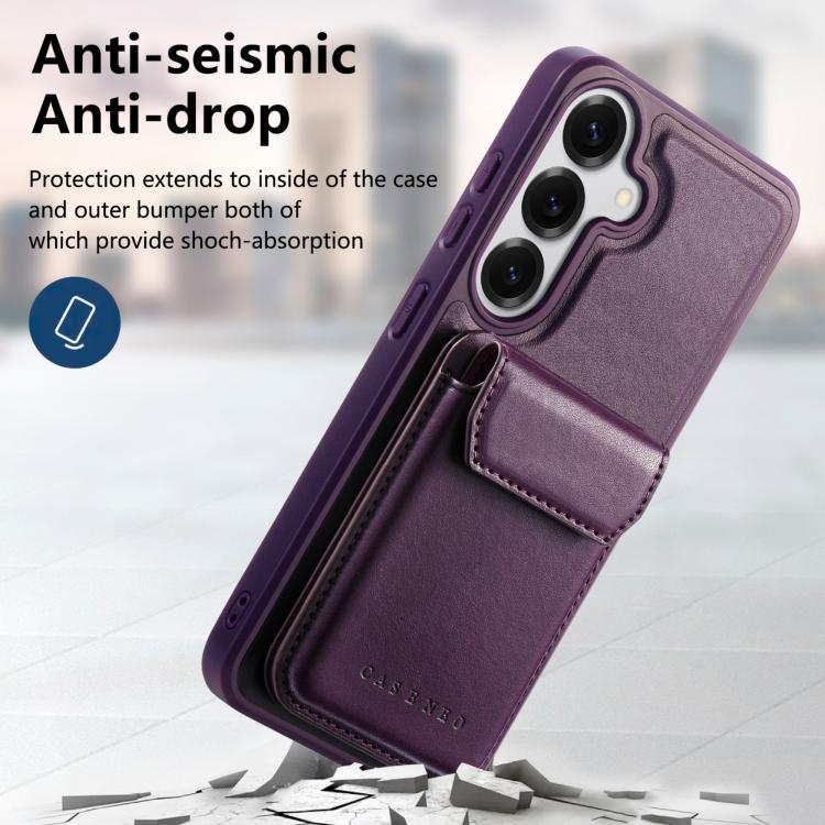 For Galaxy S26+ 5G CaseNeo Retro Multi-Card Bag Magnetic Back Phone Case