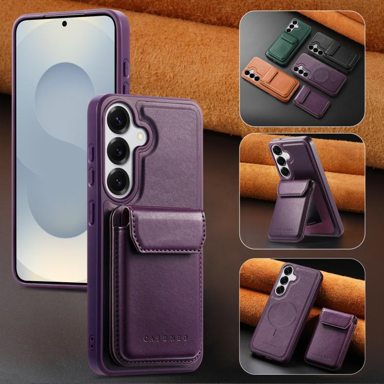 For Galaxy S26+ 5G CaseNeo Retro Multi-Card Bag Magnetic Back Phone Case