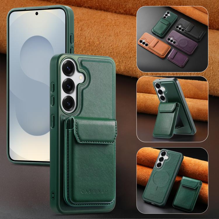 For Galaxy S26+ 5G CaseNeo Retro Multi-Card Bag Magnetic Back Phone Case