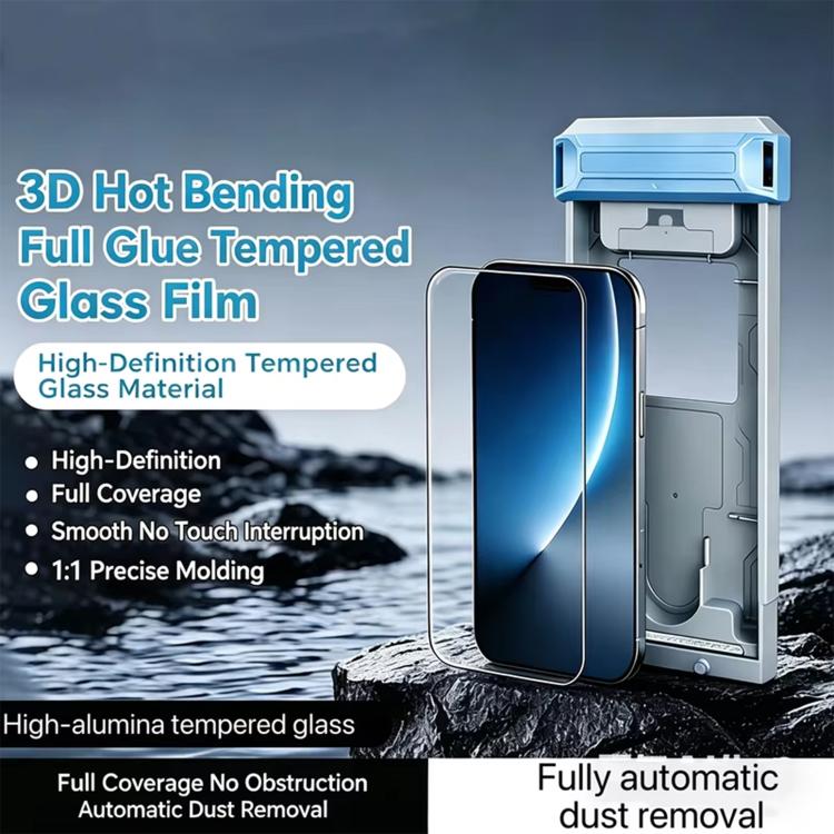 For Honor 300 Pro 3D Curved Full Glue Full-Screen Easy Install Box Dust-Free Anti-Fingerprint Tempered Glass Film