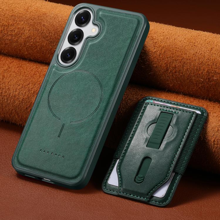 For Galaxy S24 5G / S25 5G CaseNeo Retro Wristband Elastic Card Bag Magnetic Back Phone Case